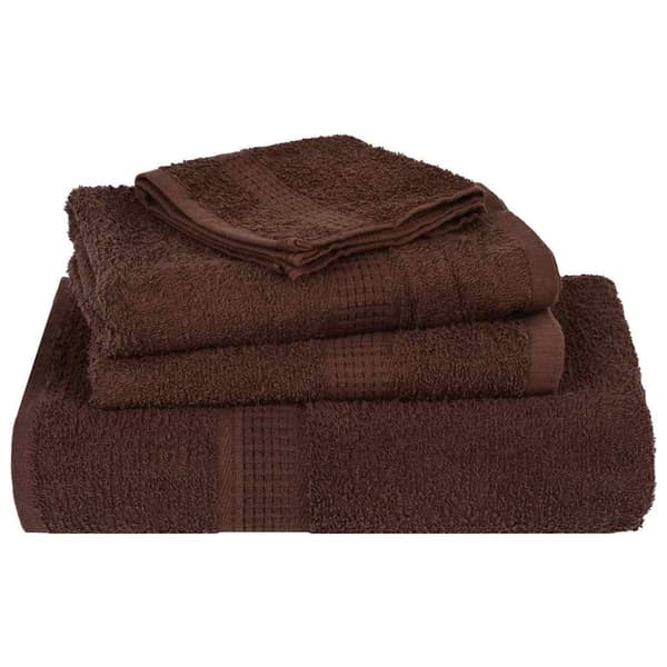 8-delat handduksset FROGN brun 360 gsm