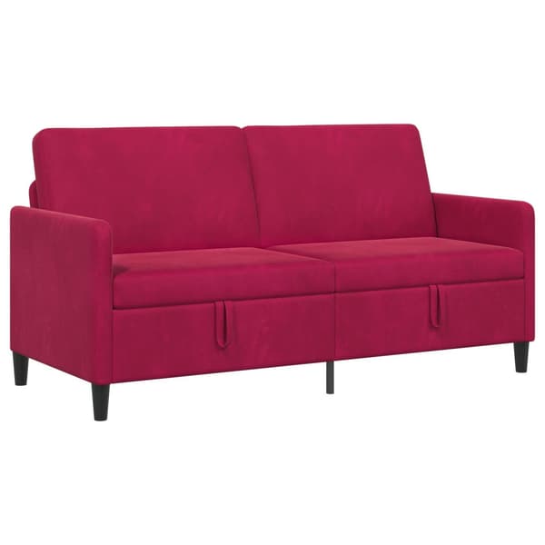 Soffa med förvaring Vinröd 172 x 78 x 87 cm Polyester