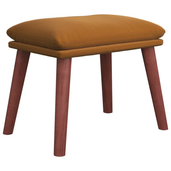 Fotpall brun 45x29,5x35 cm sammet