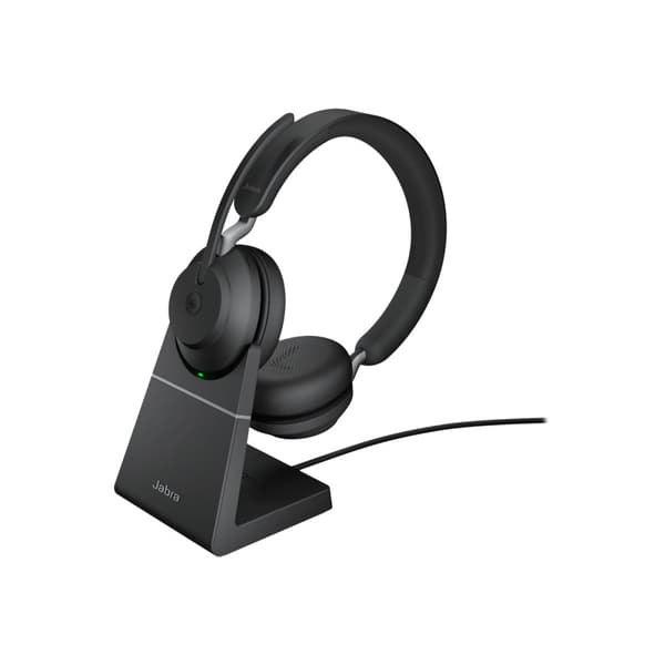 Jabra Evolve2 65 MS Stereo - headset - USB-C - med laddningsställ