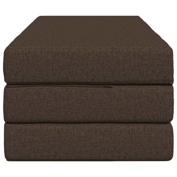 Fällbar Soffbed 140 x 67 x 45 cm Taupe