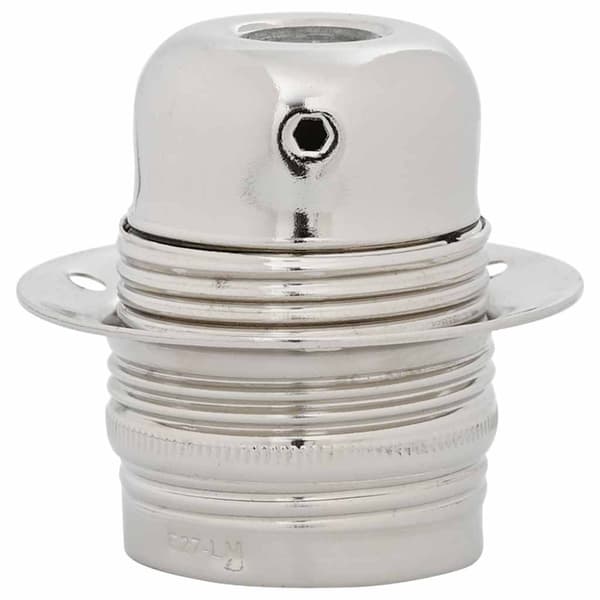 Lamphållare 2 st Satin Nickel E27