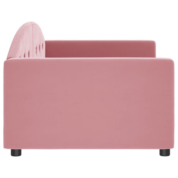 Dagbädd rosa 90x200 cm sammet