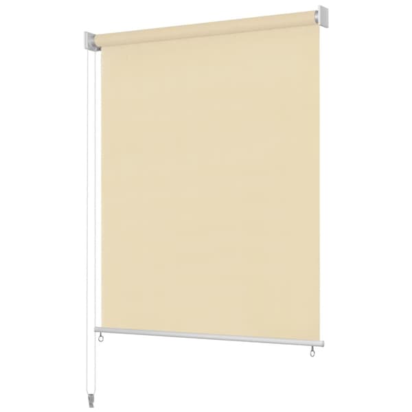 Rullgardin utomhus 125 (B) x 230 (H) cm gräddvit