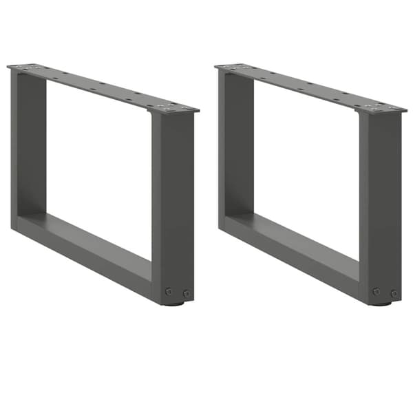 Soffbordsben U-formade 2 st antracit 70x(30-31) cm stål