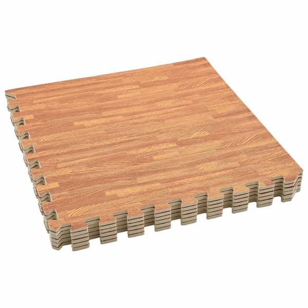 Golvmatta 40 pcs trä 14,4 m² EVA-skum
