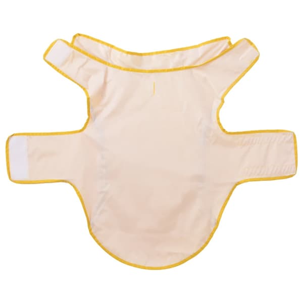 Regnrock för hundar med reflexer polyester gul 2XL