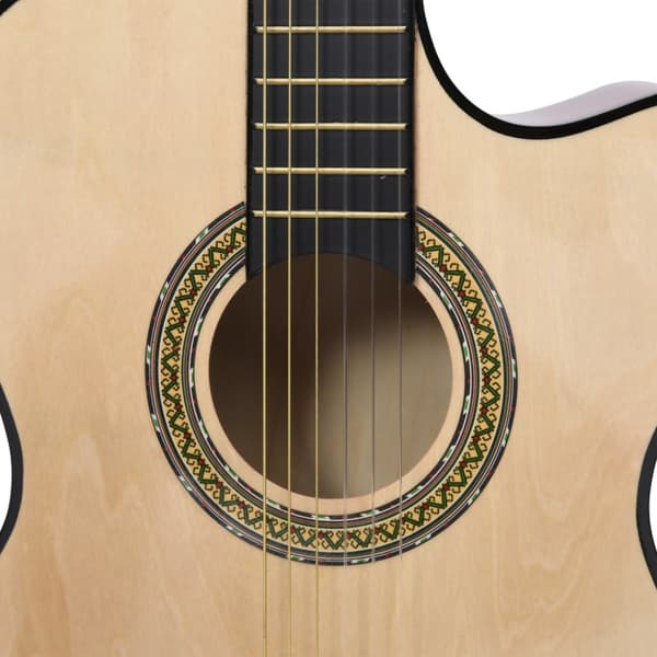 Gitarr 12 delar med EQ-pedal 6 och strängar western