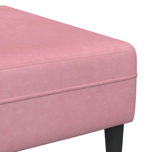 Vardagsrumsoffa 3 pcs Rosa 250 x 188 x 76 cm