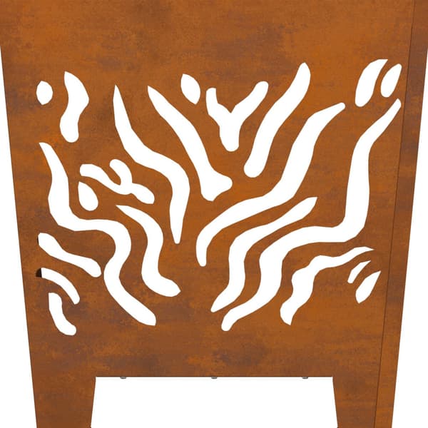 Eldstad Brun 40 x 40 x 40 cm cortenstål