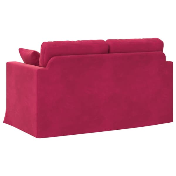 Soffa Vinröd 138 x 78 x 80 cm Sammet