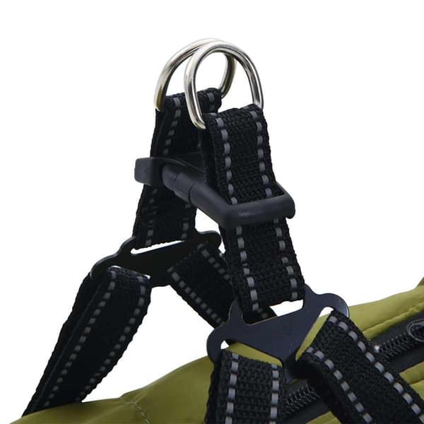 Hund Kappa Armégrön L28 Fleece och Polyester