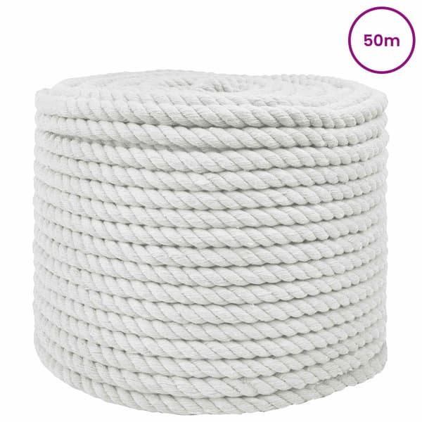 Rep Vit 1 x 1 x 5000 cm Bomull