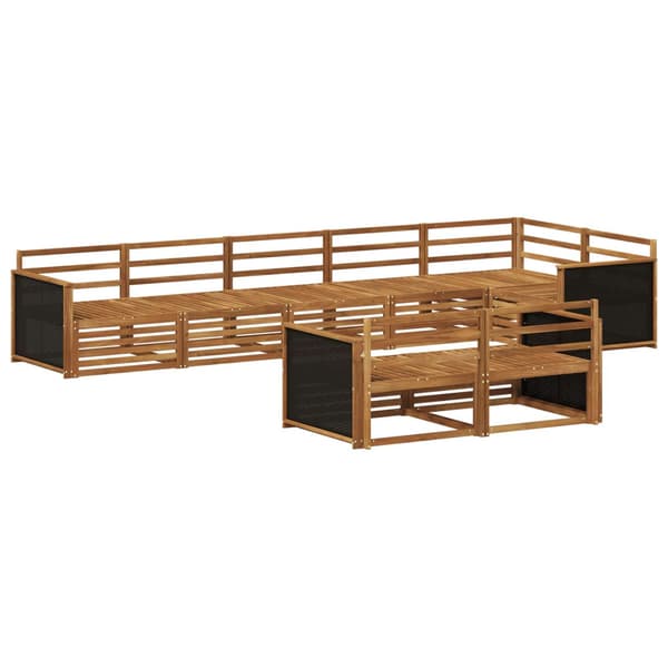 Utomhussoffset 8 pcs Naturlig