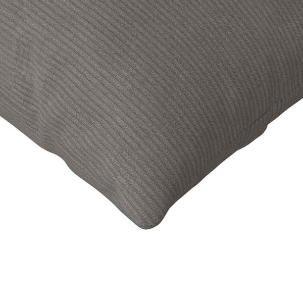 Sofakuddar 2 pcs Ljusgrå 120 x 40 cm Kordread tyg