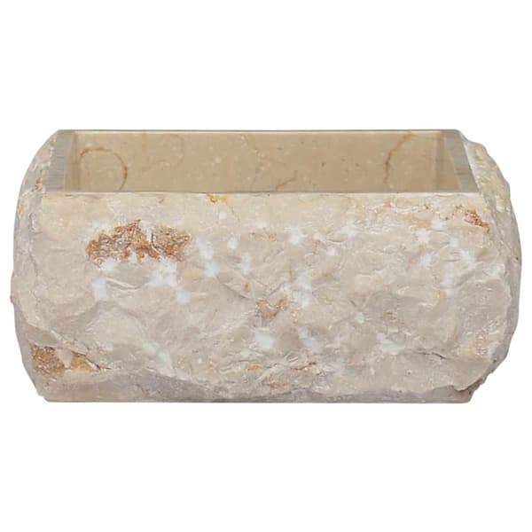 Handfat gräddvit 30x30x13 cm marmor