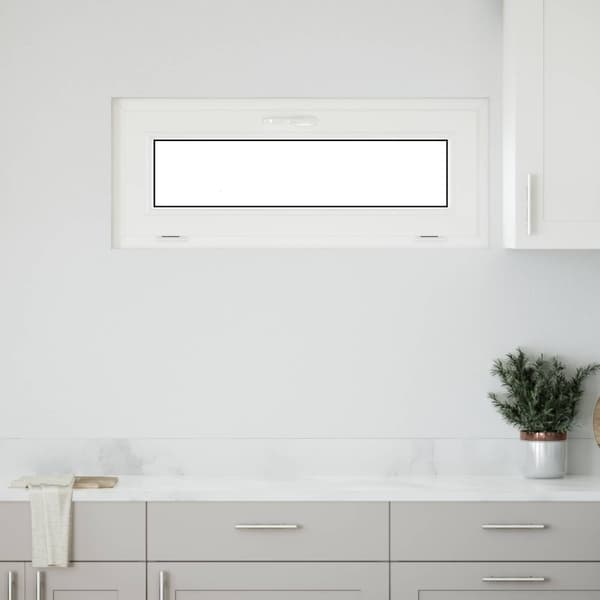 Källarfönster RISOR 100 x 40 cm PVC och glas Vit
