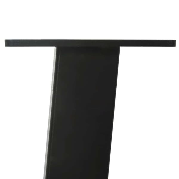 Konsolbordsben 4 st svarta 72 cm stål