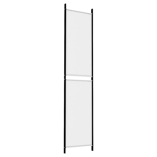 Rumsavdelare 3 paneler vit 150x220 cm tyg