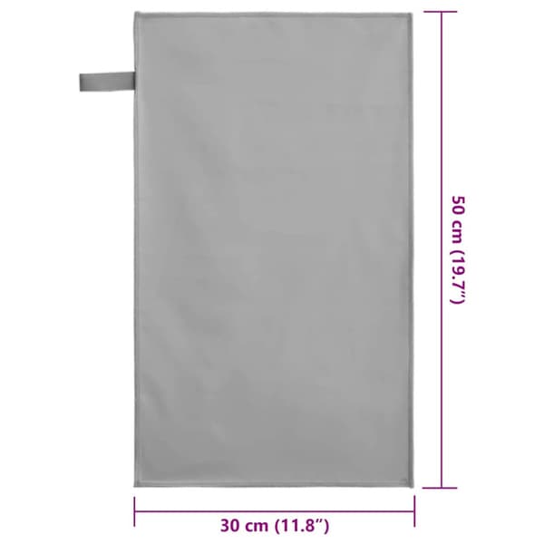 Sporthanddukar 2 pcs Mörkgrå 50 x 30 cm Polyester och polyamid
