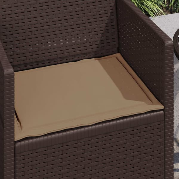 Sittkuddar 2 pcs Taupe 47 x 36 x 2 cm Polyester