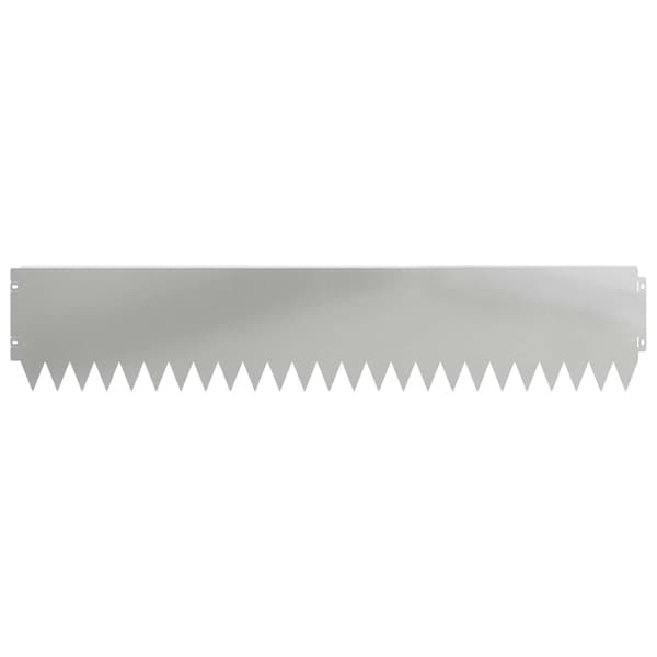 Kant för gräsmatta 10 pcs 103 x 20 cm Stål Silver