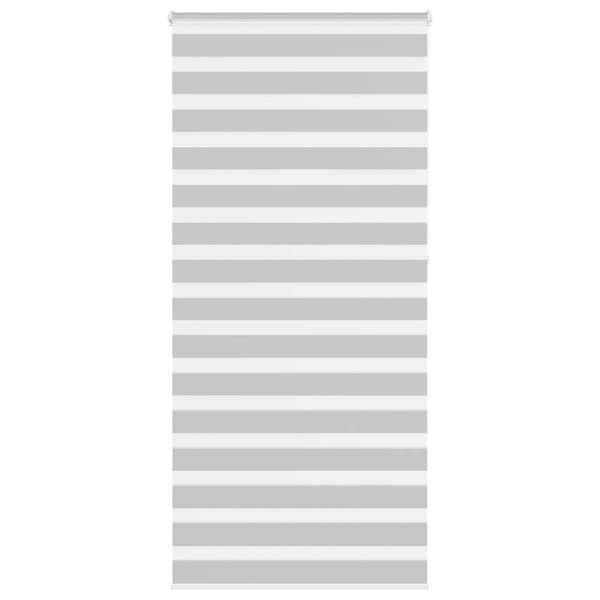 Rullgardin zebra ljusgrå 110x230 cm tyg bredd 105,9cm polyester