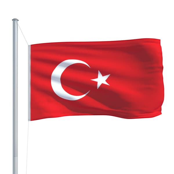 Turkiets flagga 90x150 cm