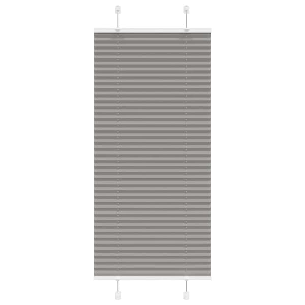 Plisserad persienn antracit 60x150cm tyg bredd 59,4cm polyester