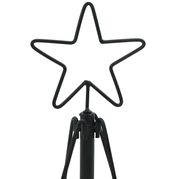 Julcone-träd med stativ Svart 90 cm Stål
