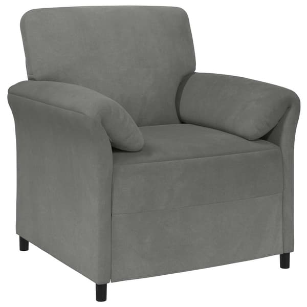 En-sitssoffa Mörkgrå 88 x 83 x 95 cm Sammet