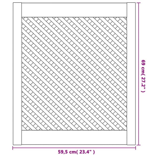 Skåpluckor gallerdesign 2 st 59,5x69 cm massiv furu