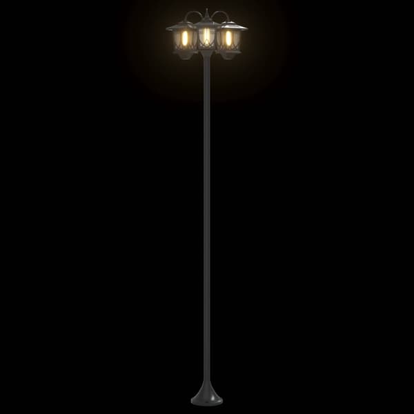 Utomhus Solamp with LED Bulb Svart