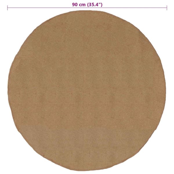 Matta Naturfärg Ø 90 cm Jute