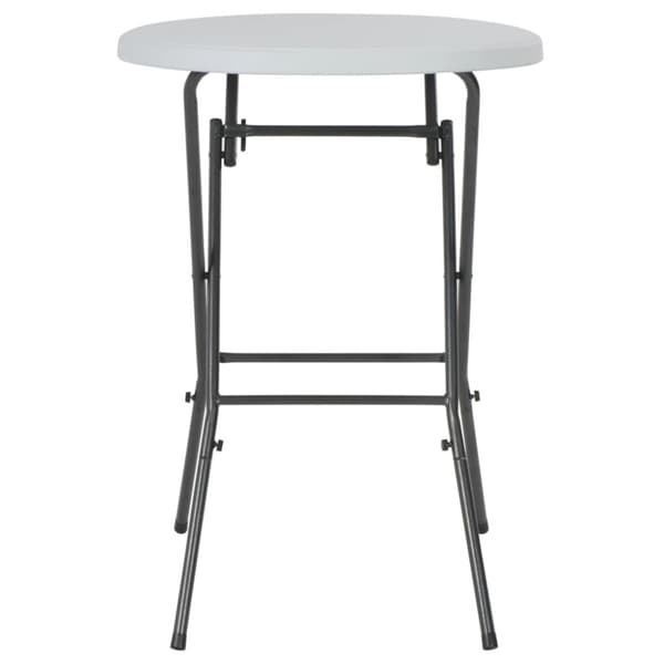 Hopfällbart barbord vit 80x110 cm HDPE