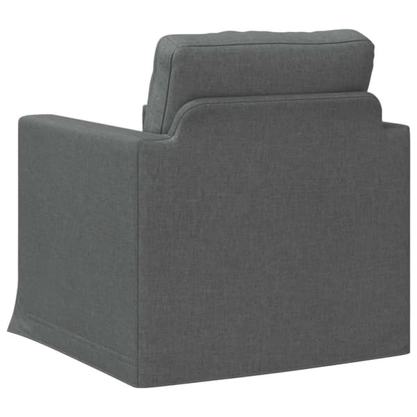 Soffa Mörkgrå 78 x 78 x 80 cm tyg