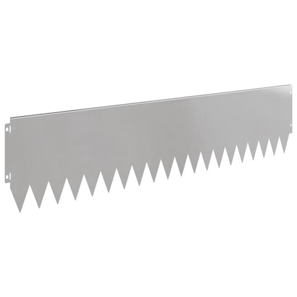 Kant för gräsmatta 10 pcs 103 x 25 cm Stål Silver
