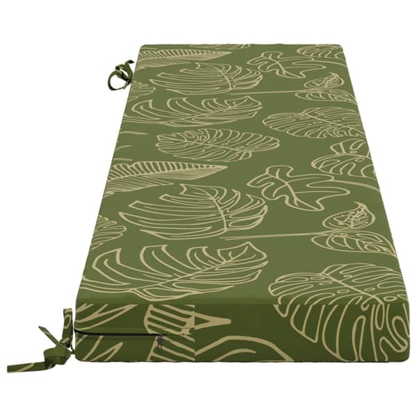 Bänk kudde SOEST 100% Polyester Bladdesign 150 x 40 x 8 cm