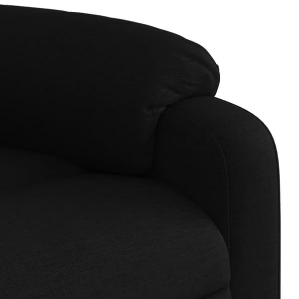 Massagefåtölj svart tyg