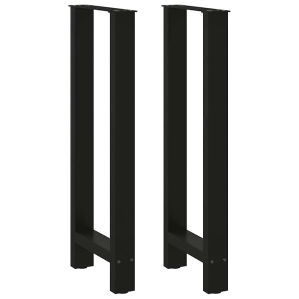 Barbordsben svarta 2 st 40x(100-101) cm stål