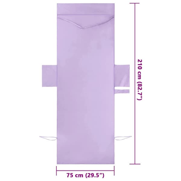 Solstolshanddukar 2 pcs Lila 210 x 75 cm Polyester och polyamid