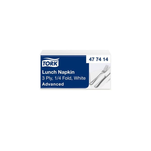Servett TORK Lunch 3-lags vit 150/fp