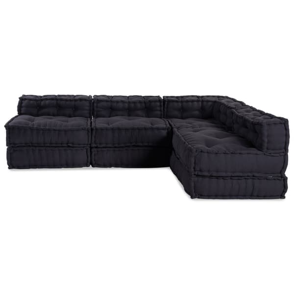 Modulsofa enhet 4 pcs Antracit Tyg