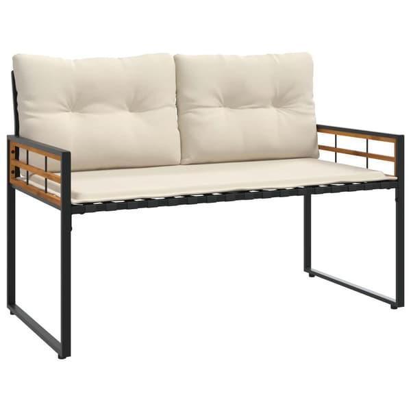 Utemöbelset med kudde 4 pcs Kräm