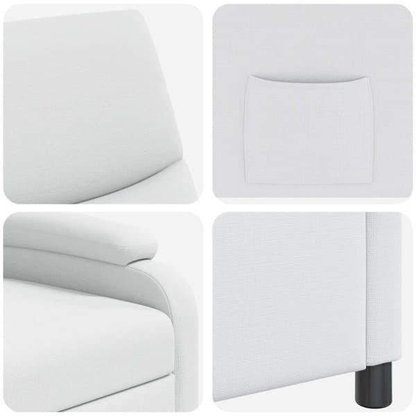 Recliner Vit Tyg