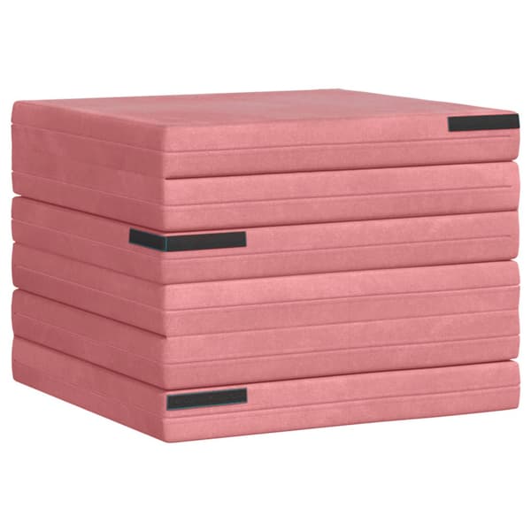 Fällbar Soffbed 140 x 67 x 45 cm Rosa