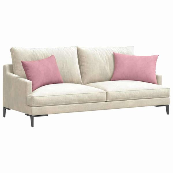 Sofakuddar 2 pcs Rosa 60 x 40 cm Kordread tyg