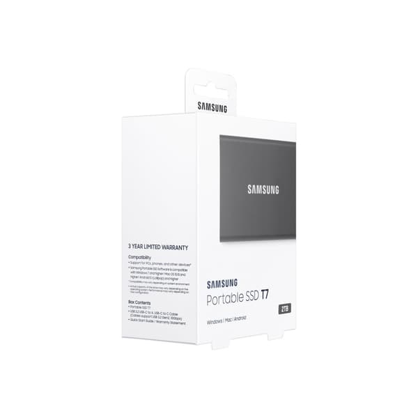 Samsung T7 MU-PC2T0T - SSD - 2 TB - USB 3.2 Gen 2
