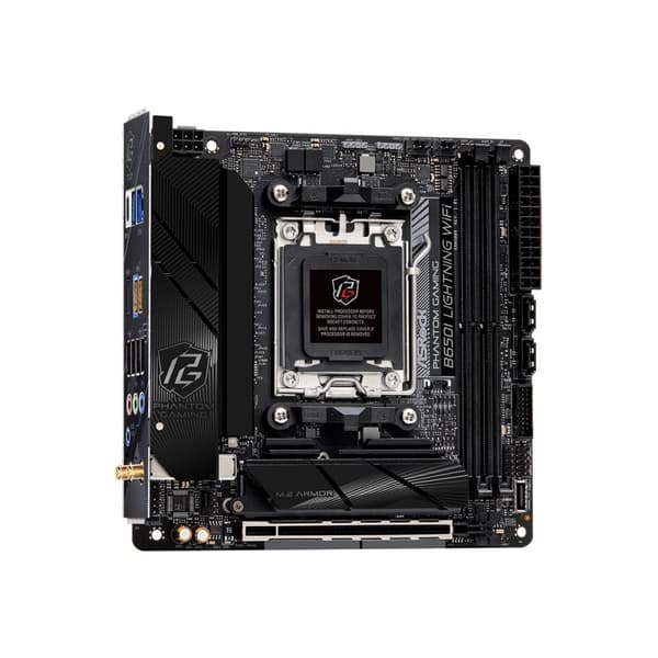 ASRock Phantom Gaming B650I Lightning WiFi - moderkort - mini ITX - Socket AM5 - AMD B650
