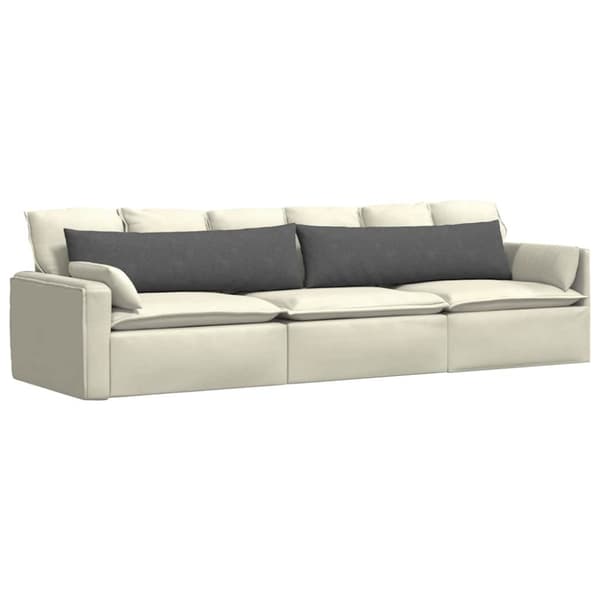 Sofakuddar 2 pcs Mörkgrå 145 x 40 cm Kordread tyg